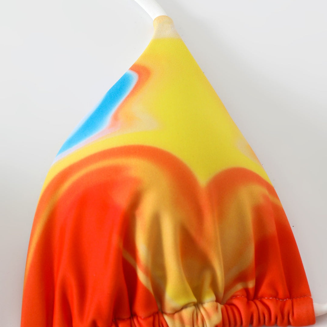 Damen Bikiniset mit passendem Wickelkleid Drune