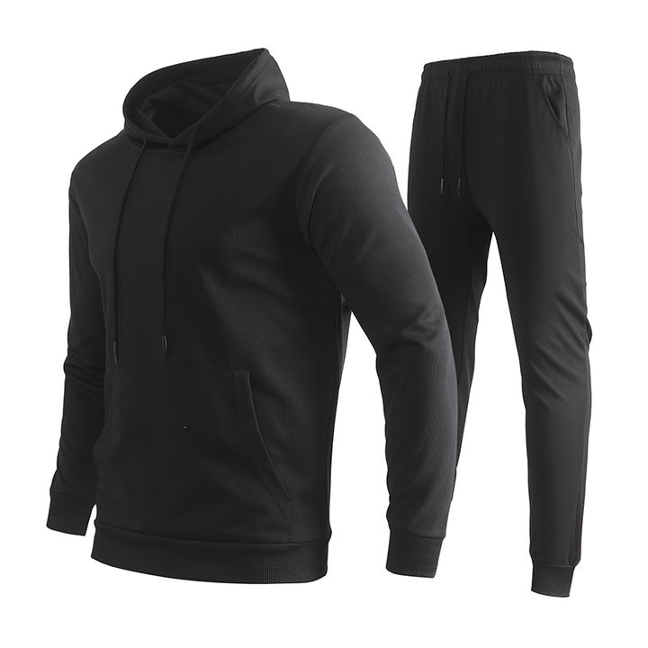 Herren Zweiteiliges Trainingsset mit Kapuzenpullover & tapered Jogginghose aus atmungsaktivem Funktionsfleece Drune