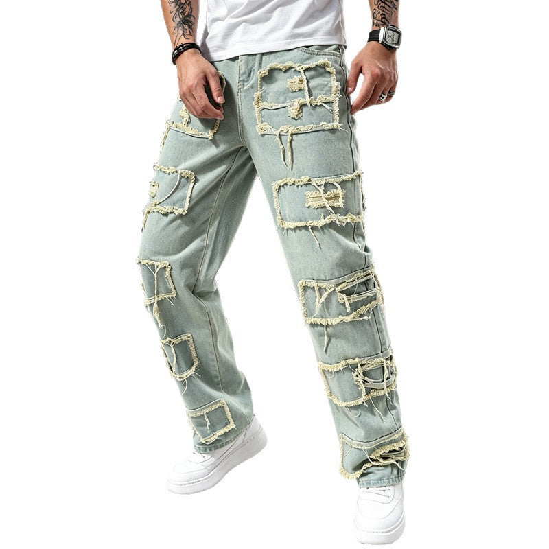Herren Modische und lässige Jeanshose Drune