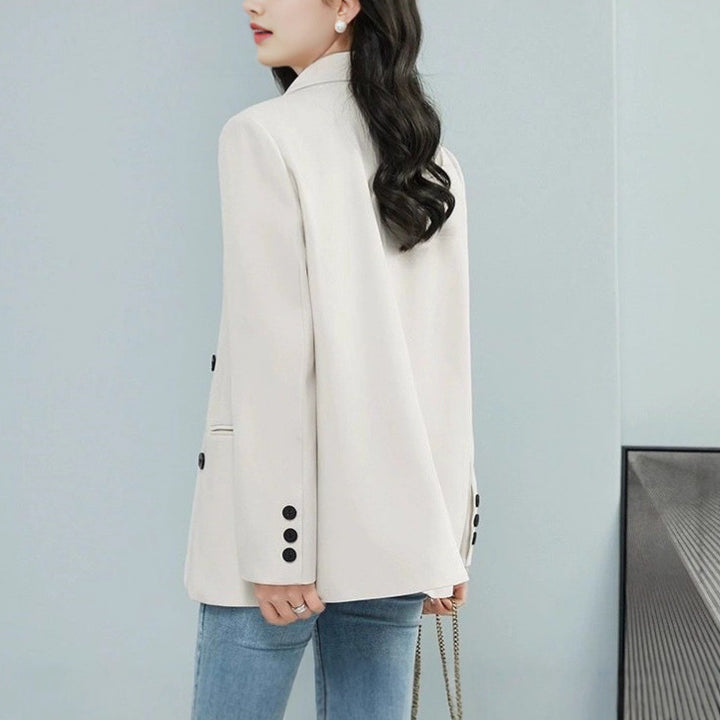 Damen modischer Oversized-Blazer mit doppelter Knopfleiste und stylischen Details Drune