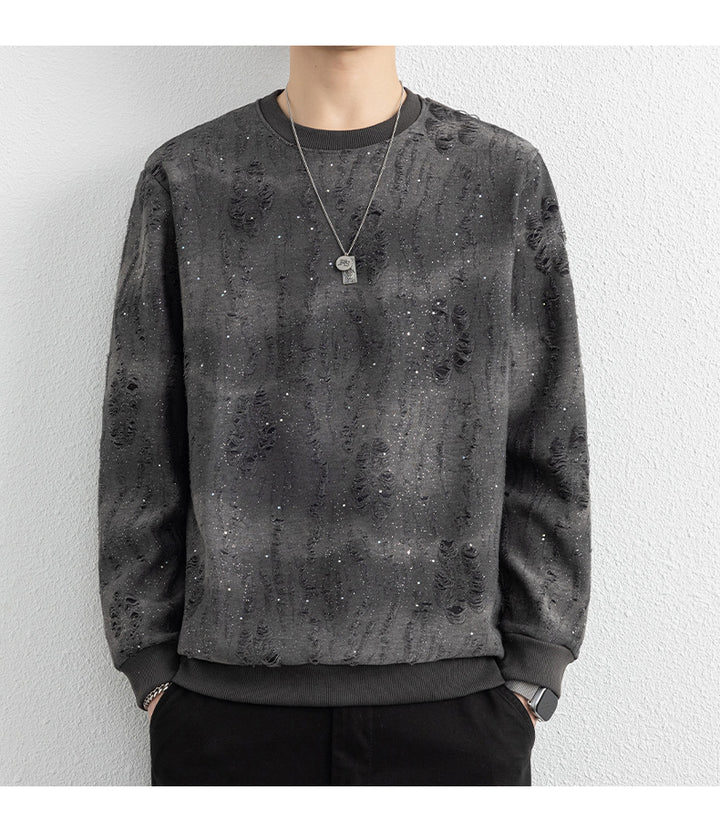 Herren Urbaner Sweatshirt mit funkelndem Design Drune