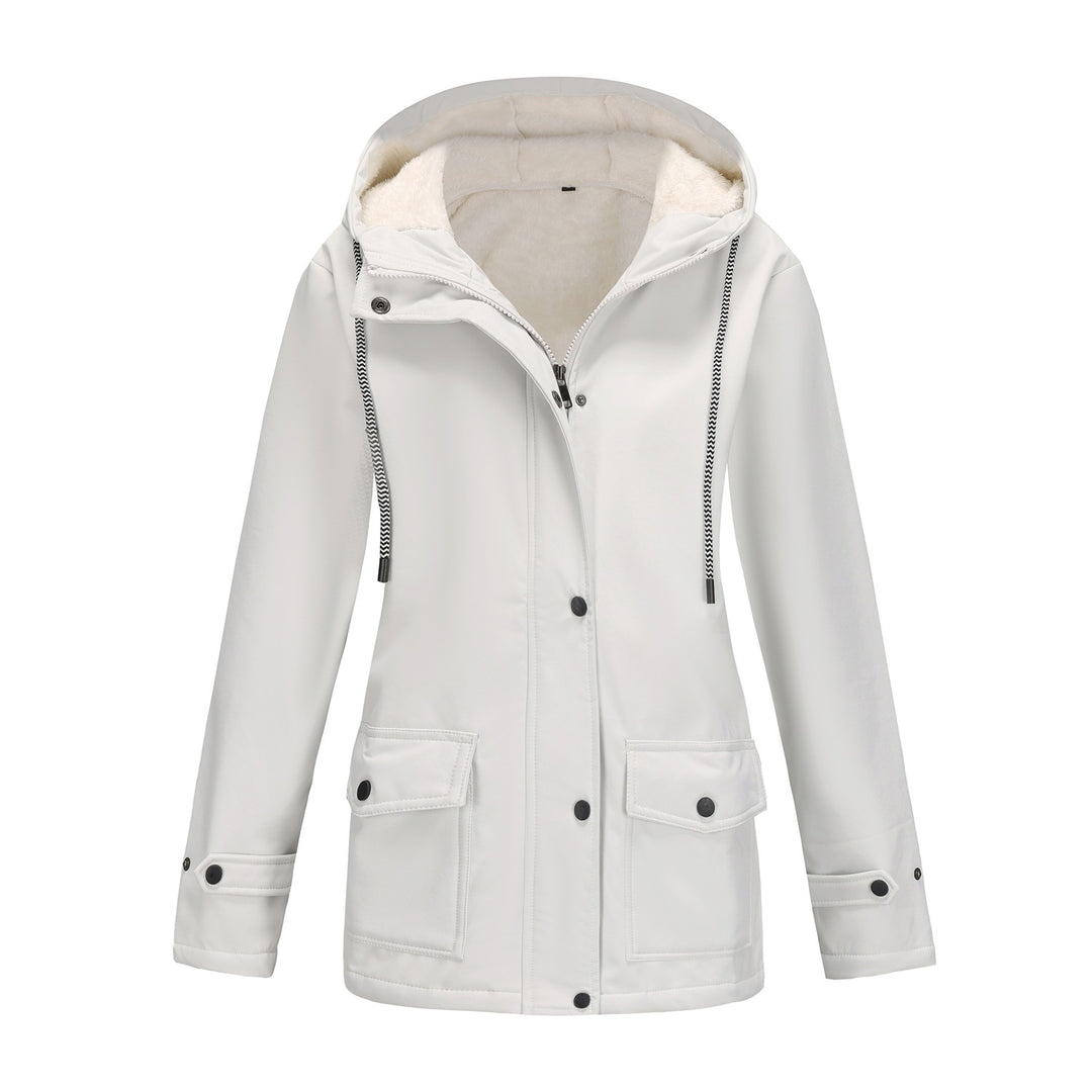 Damen Funktionale Winterjacke mit Fleece-Futter und Kapuze Drune