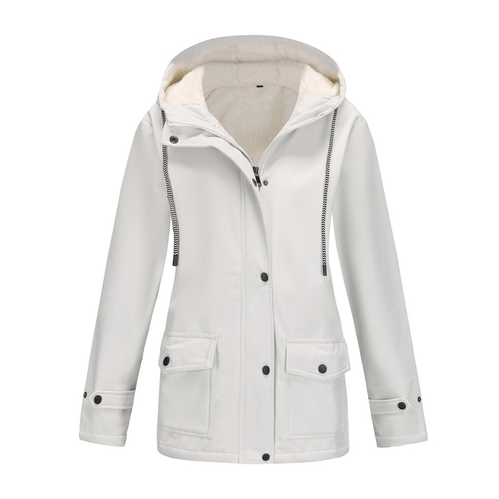 Damen Modische Outdoor-Jacke mit Fleece-Futter