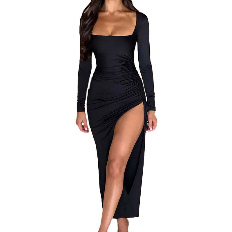 Damen Maxikleid mit Raffung und formschöner Silhouette Drune