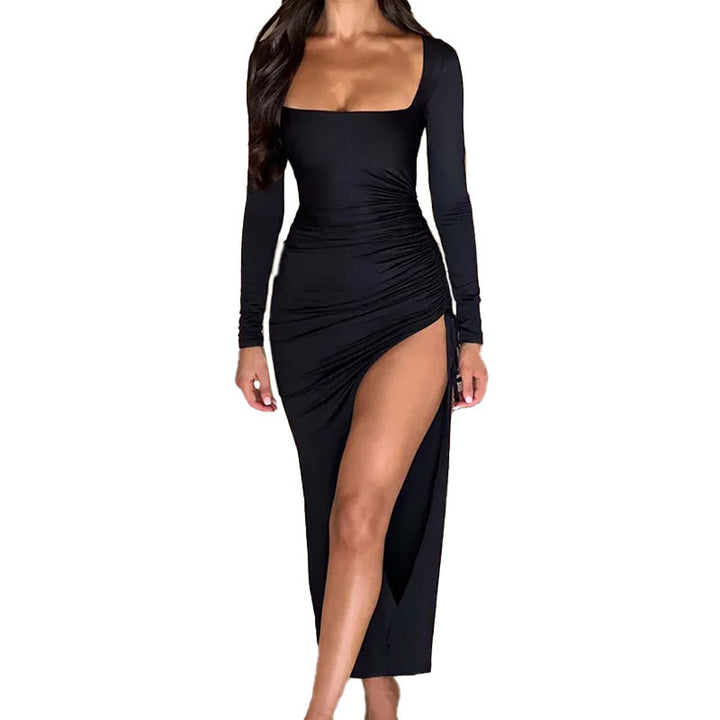 Damen Maxikleid mit Raffung und formschöner Silhouette Drune