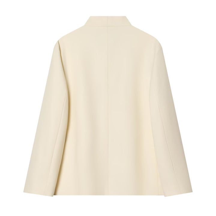 Damen Zweiteiliges Anzugs-Set mit Oversize-Longblazer und High-Waist Bundfaltenhose Drune