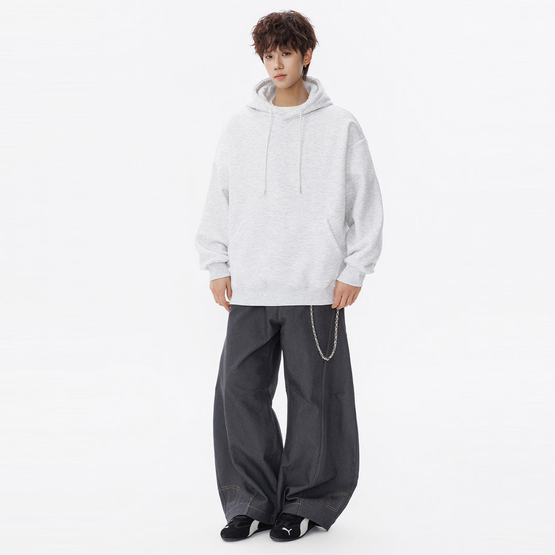 Unisex Oversize Kapuzenpullover mit Kängurutasche und weichem Fleece-Innenfutter Drune