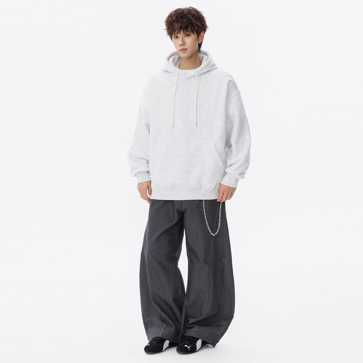 Unisex Oversize Kapuzenpullover mit Kängurutasche und weichem Fleece-Innenfutter Drune