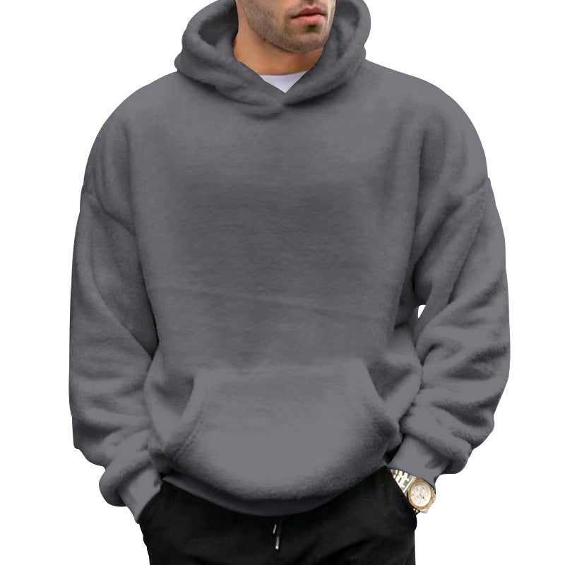 Herren bequemer Oversized Kapuzenpullover Drune