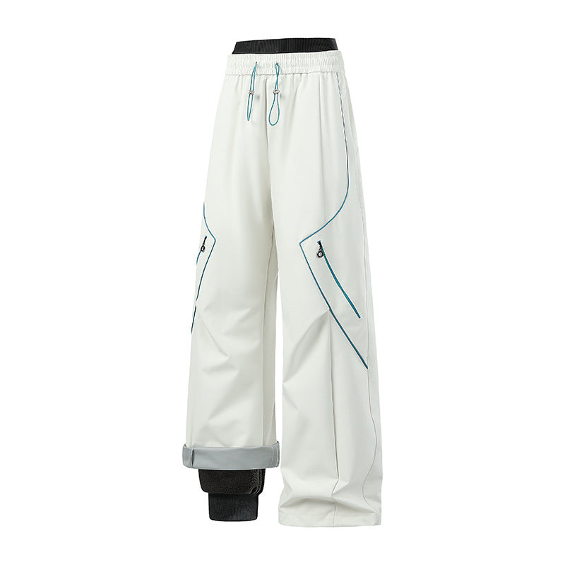 Damen Weite Tech-Cargo-Hose Drune