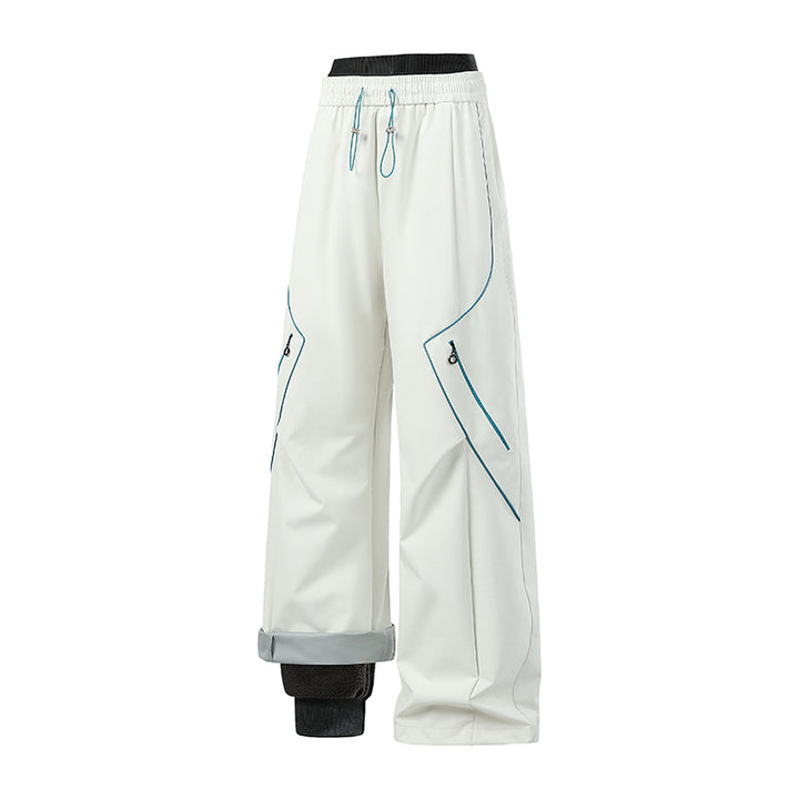 Damen Weite Tech-Cargo-Hose Drune