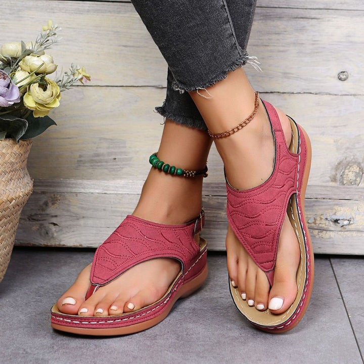 Damen Casual Zehentrenner Drune