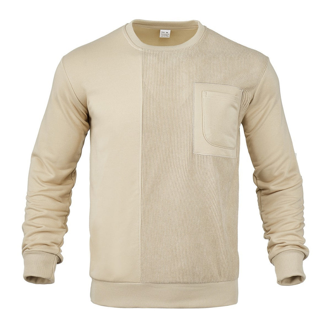 Herren modischer Sweatshirt mit strukturiertem Design und praktischen Taschen Drune