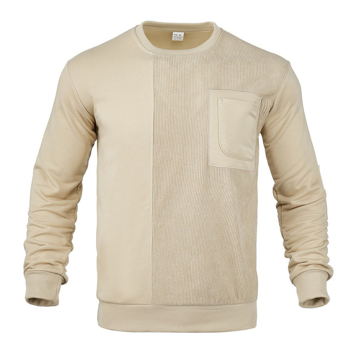 Herren modischer Sweatshirt mit strukturiertem Design und praktischen Taschen Drune