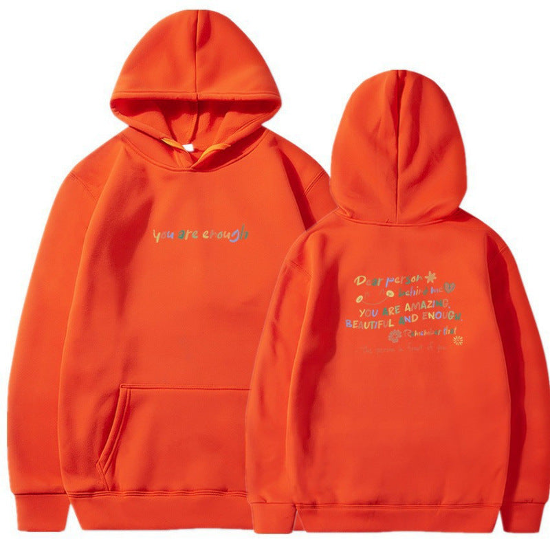 Damen Kapuzenpullover mit motivierendem Schriftzug und komfortabler Passform Drune