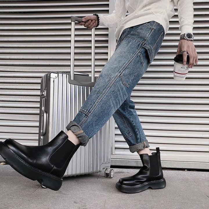 Herren Lässige Cargo Jeans Drune
