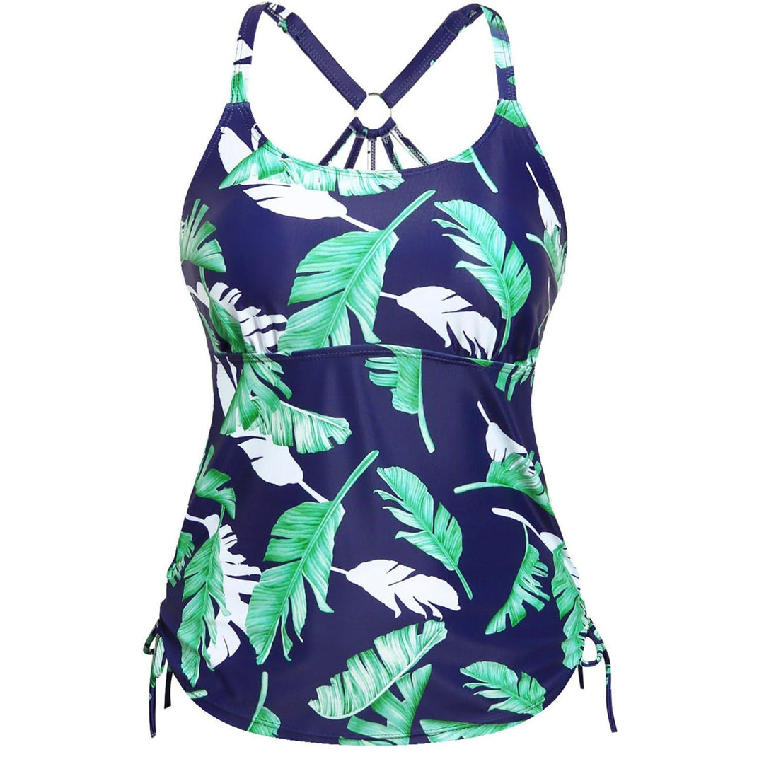 Damen Tankini mit floraler Musterung und verstellbaren Trägern Drune