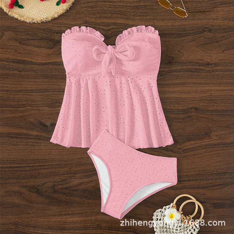 Damen Bustier-Badeanzug mit elegantem Rüschendesign Drune
