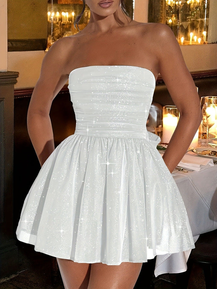 Damen Mini-Kleid im glamourösen Shimmer-Design Drune