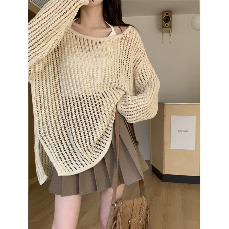 Damen lässiger Strickpullover Drune