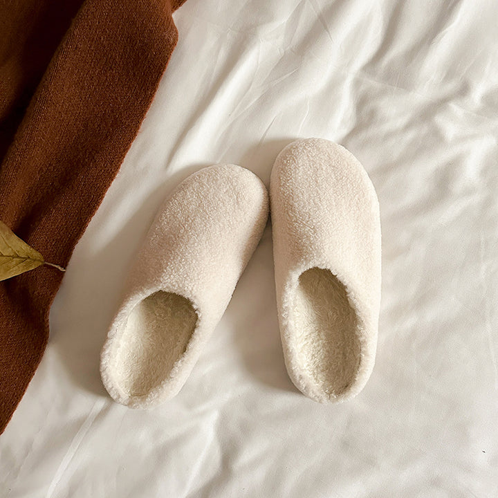 Damen Gefütterte Hausschuhe‑Slipper aus Teddyfleece mit gepolstertem Komfortfußbett Drune