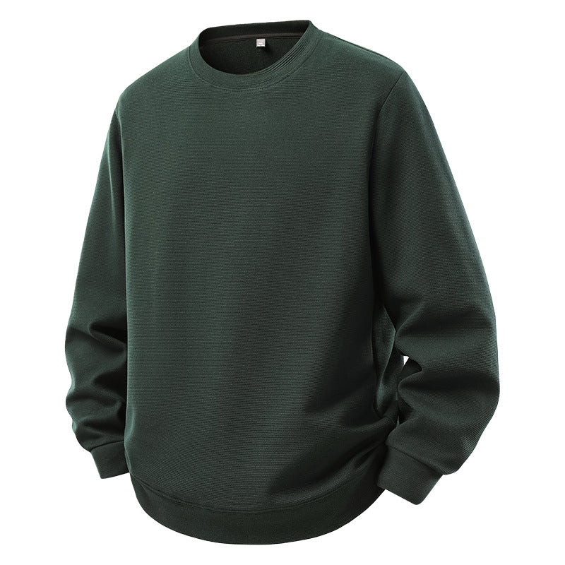 Herren Oversize-Sweatshirt mit Rundhals und gerippten Bündchen Drune
