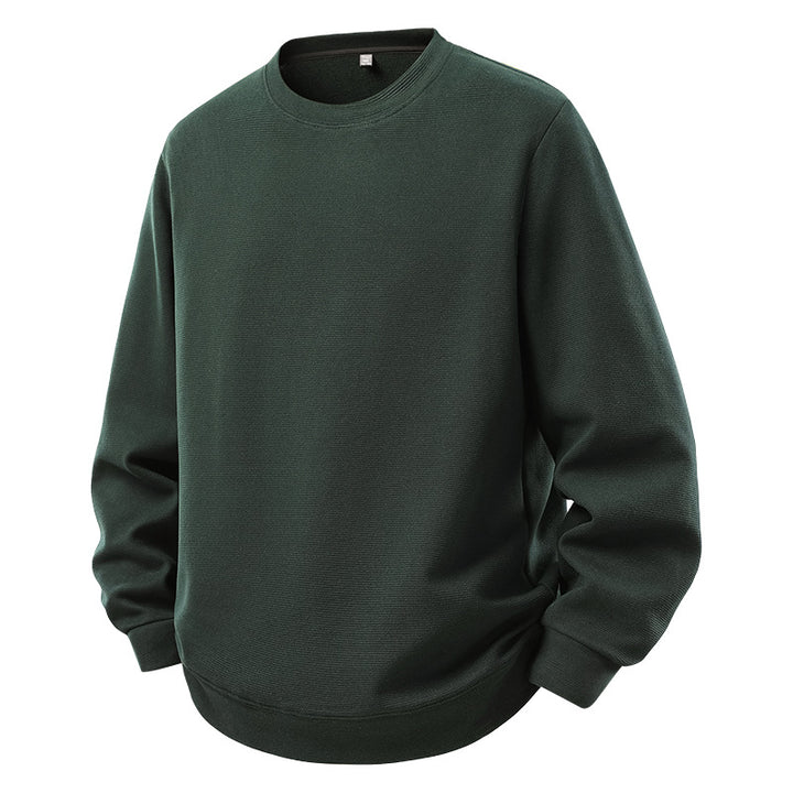 Herren Oversize-Sweatshirt mit Rundhals und gerippten Bündchen Drune