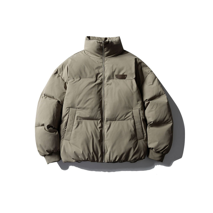 Herren Boxy-Pufferjacke mit hohem Stehkragen und minimalistischer Außenhülle Drune