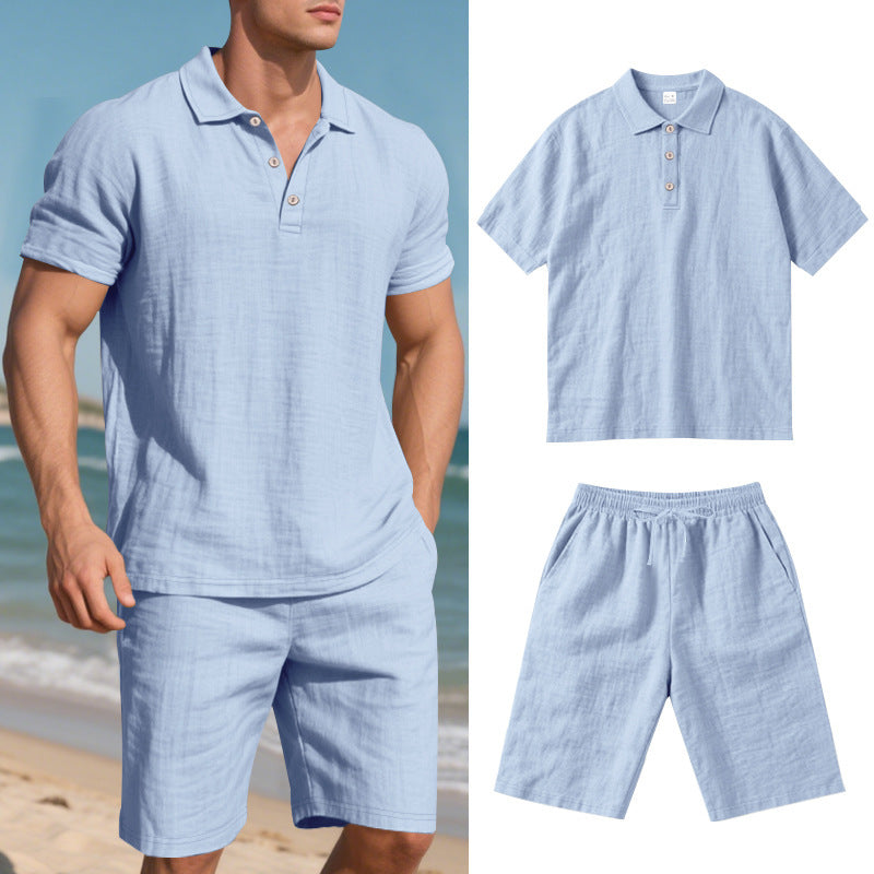 Herren hochwertiges Freizeit-Set mit atmungsaktiver Textur Drune