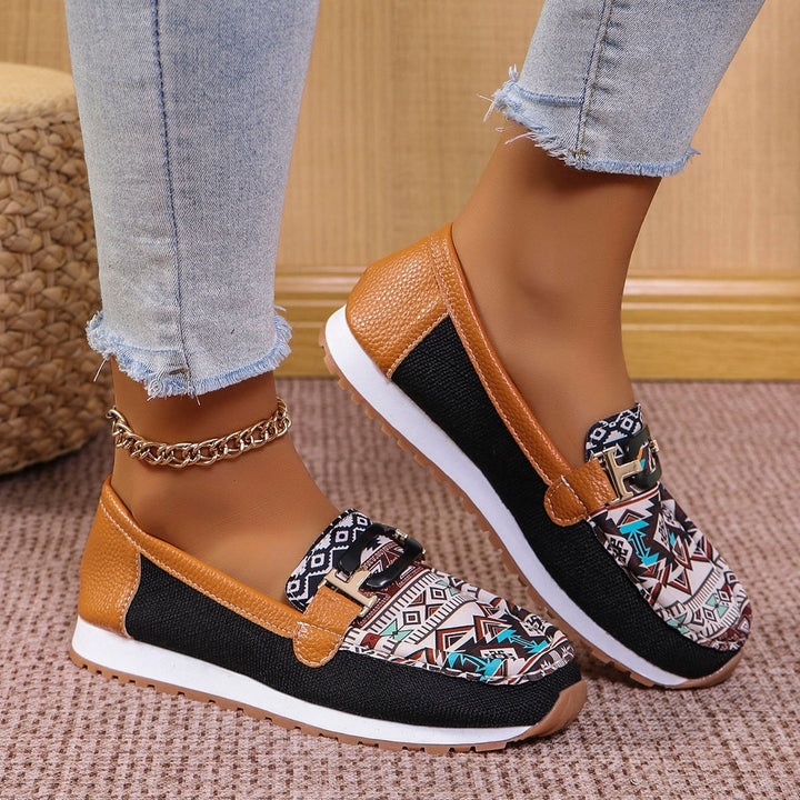 Damen Casual Slipper mit bohemischem Muster Drune