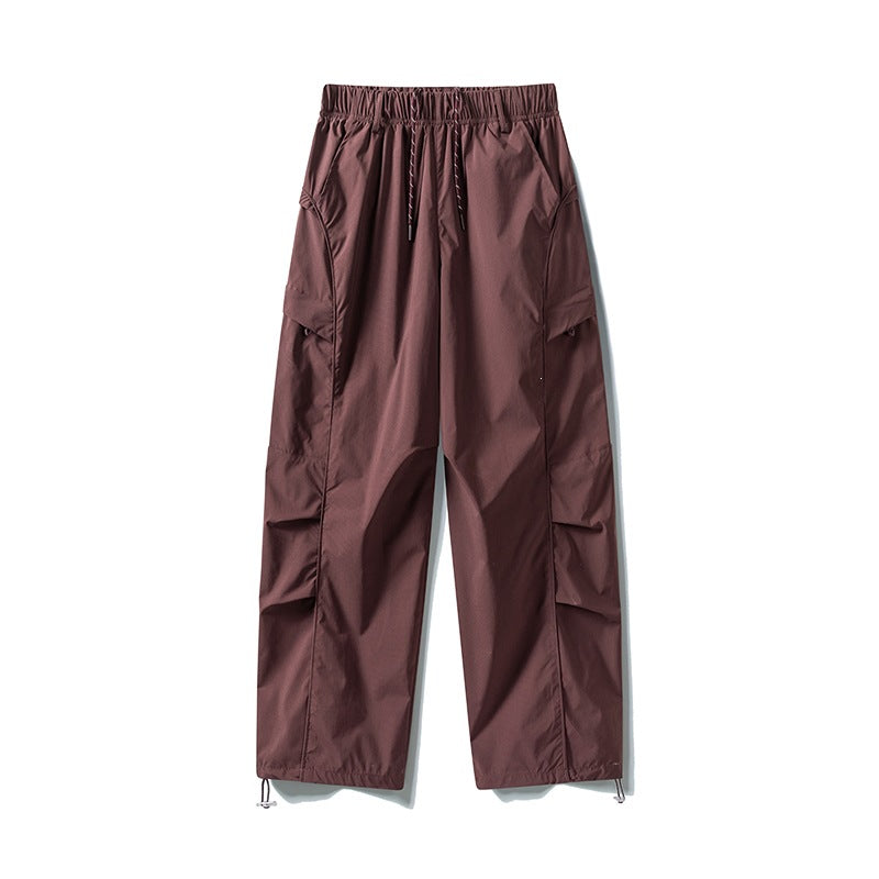 Herren Tech-Cargo-Hose aus wind- und wasserabweisendem Nylon mit elastischem Bund & Multifunktionstaschen Drune