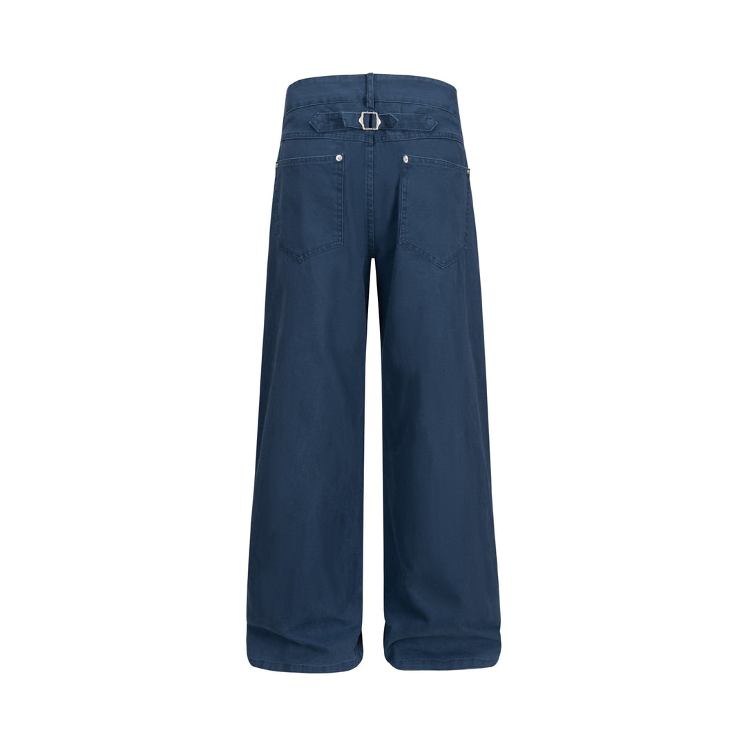 Damen Hochtaillierte Culotte‑Hose mit weitem Bein und minimalistischer Bundlösung Drune