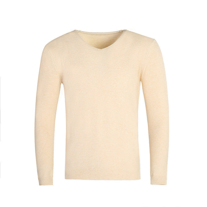 Herren klassischer V-Ausschnitt Pullover Drune