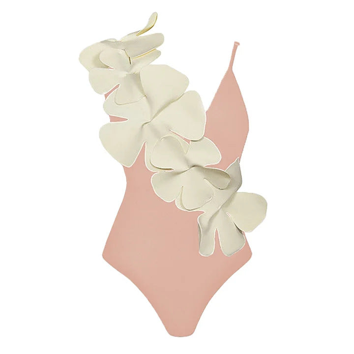 Damen eleganter Badeanzug mit floralem Design Drune