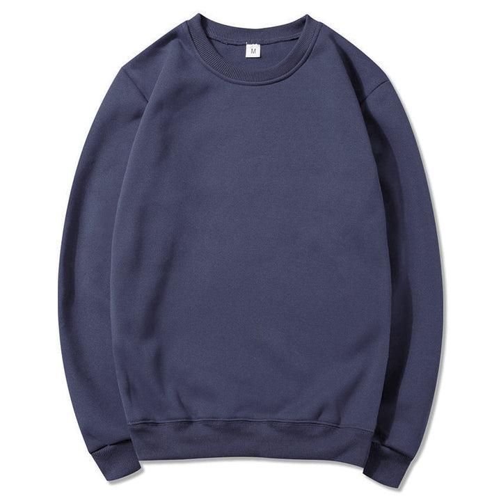Unisex zeitloser Rundhals-Sweater ohne Kapuze mit angerauter Innenseite und verstärktem Nacken Drune