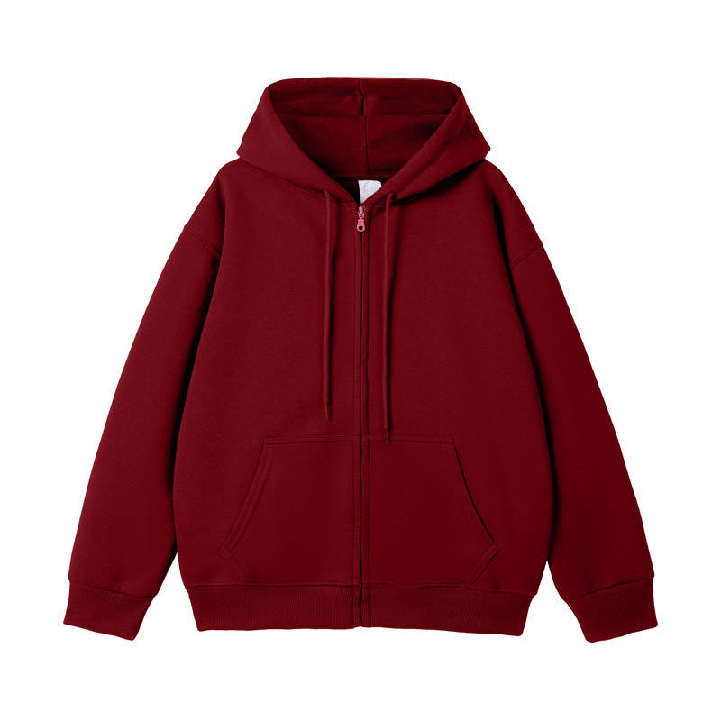 Unisex Oversize-Kapuzenjacke mit durchgehendem Reißverschluss und Kängurutasche Drune