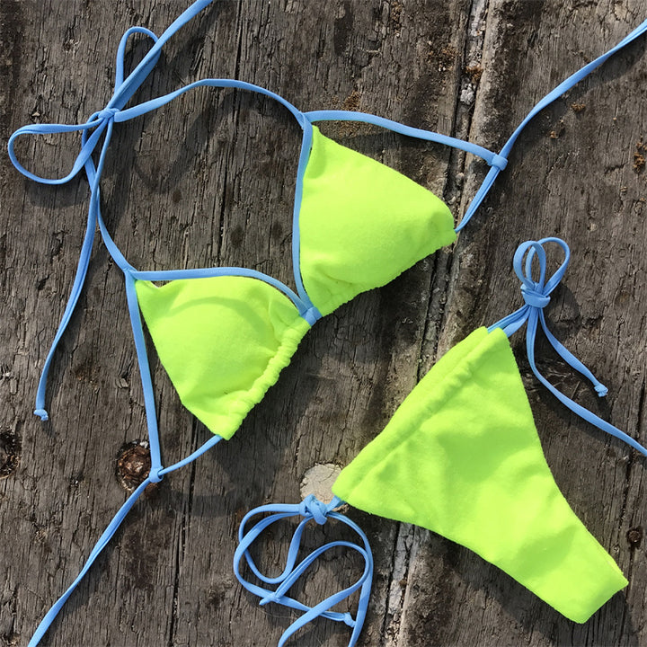 Damen Triangel-Bikini mit verstellbaren Trägern und hochwertigem Material Drune