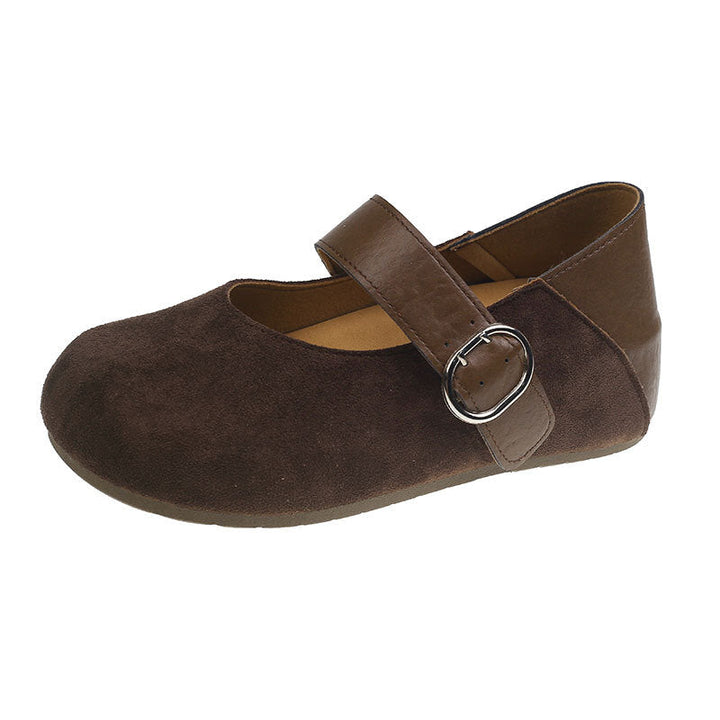 Damen Mary-Jane Schuhe mit modischem Leoprint und komfortablem Riemen Drune
