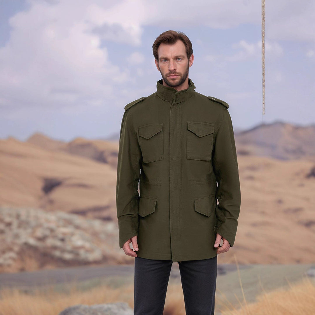 Damen Utility-Jacke im Military-Stil Drune