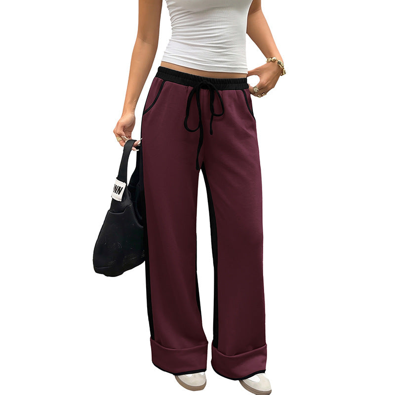 Damen Unifarbene Relaxed Fit Jogginghose Drune