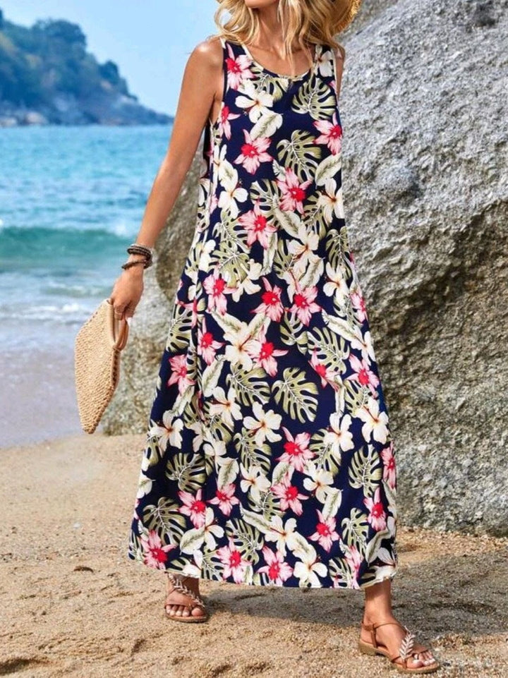 Damen Maxikleid mit einzigartigen Schmetterlingsdruck Drune