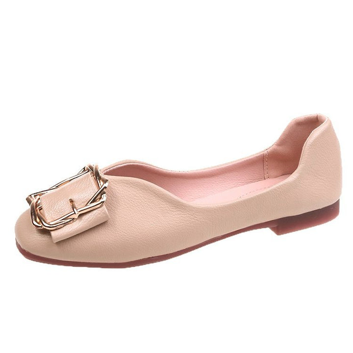 Damen Ballerinas mit dekorativer Schnalle und luxuriösem Innenfutter Drune