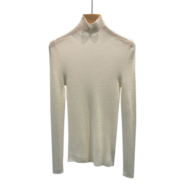 Damen weicher strukturierter Strickpullover Drune