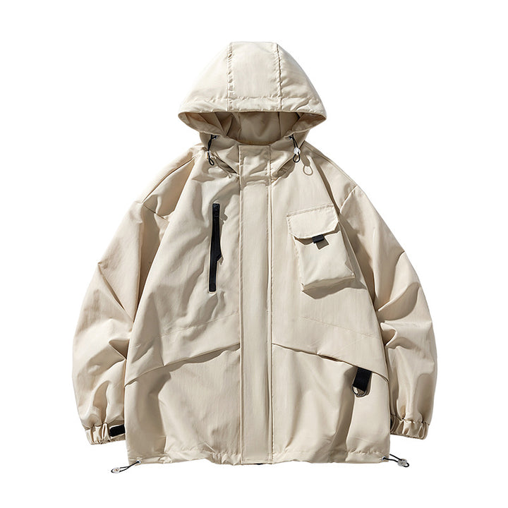 Herren Winddichtes Parka-Jacke Drune