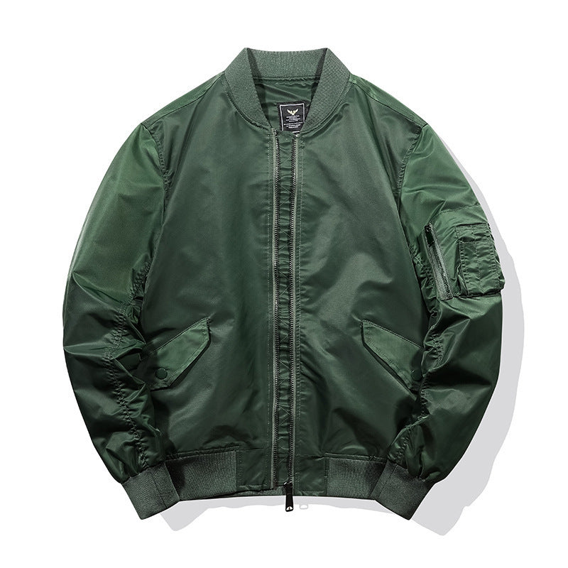 Herren Piloten‑Bomberjacke im Nylon‑Finish mit Ärmel‑Organizer und gerippten Bündchen Drune