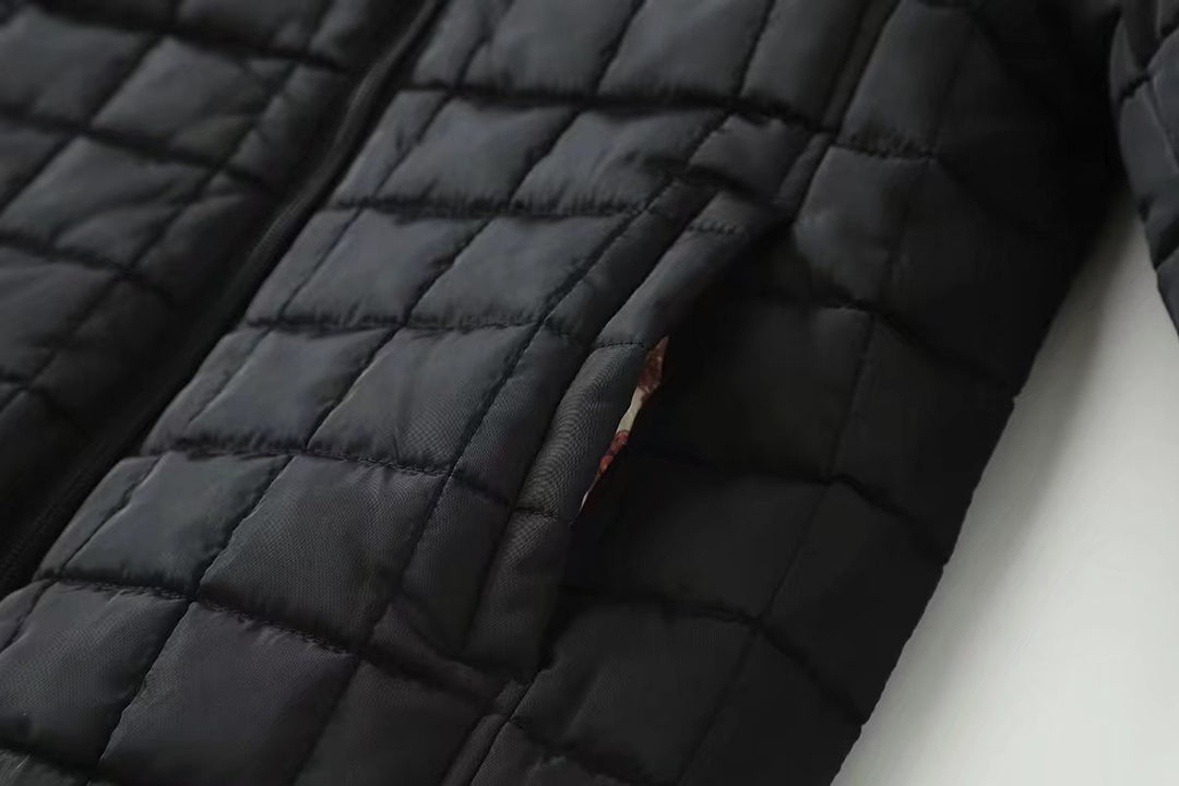 Damen gesteppte Thermo-Kapuzenjacke mit Teddyfleece-Innenlage Drune