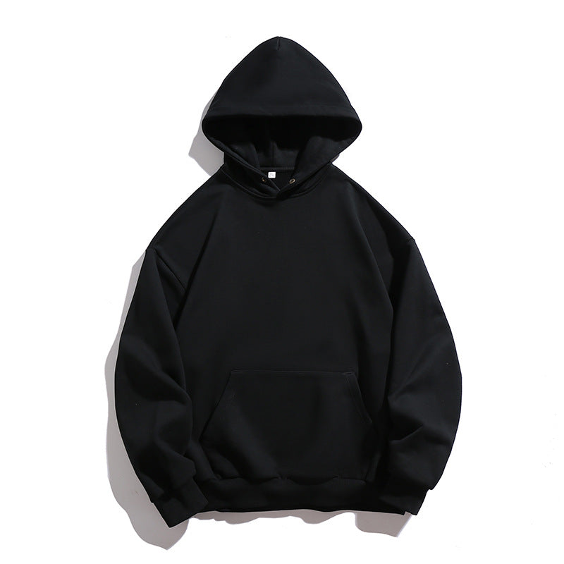 Unisex Oversize Kapuzenpullover aus schwerer Sweatqualität mit Kängurutasche und geripptem Saum Drune