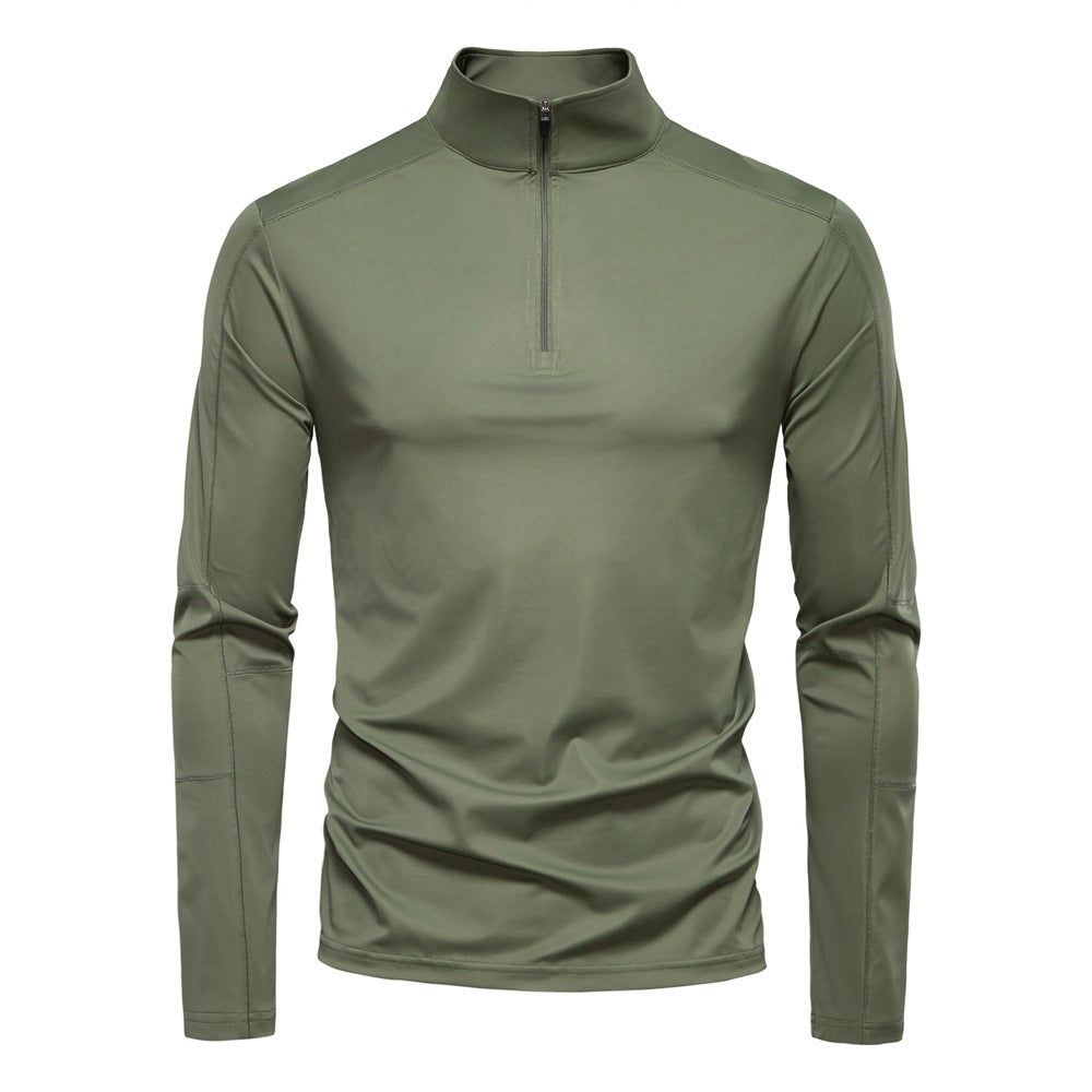 Herren Funktionsshirt mit kurzem Reißverschluss und trockenem Komfort Drune