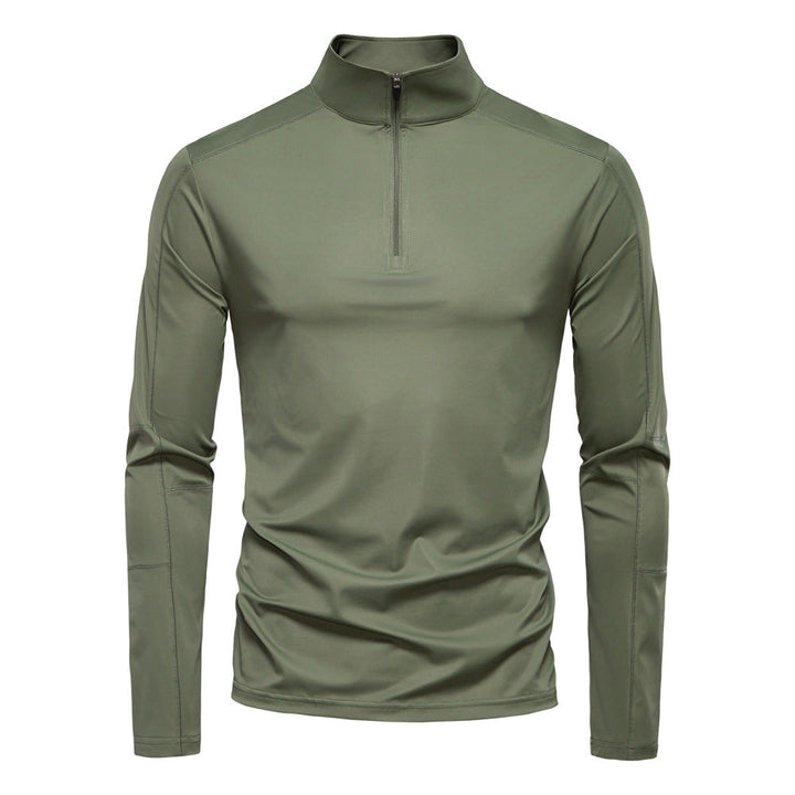 Herren Funktionsshirt mit kurzem Reißverschluss und trockenem Komfort Drune