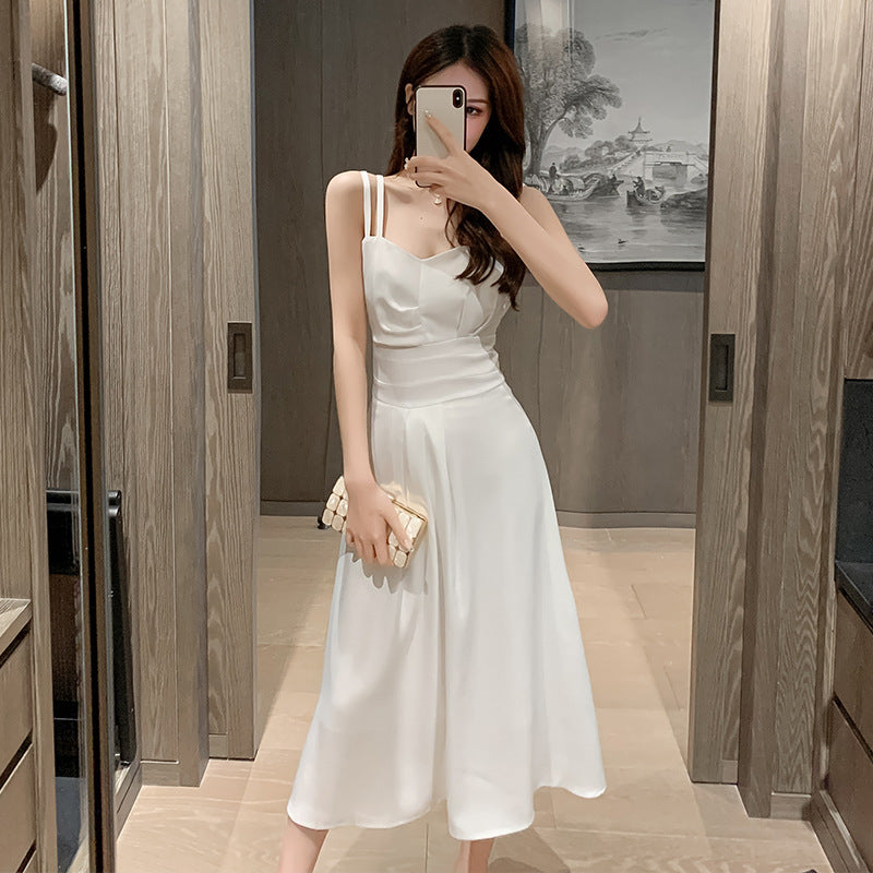 Damen Maxikleid mit schmalen Trägern und klassischem Schnitt Drune